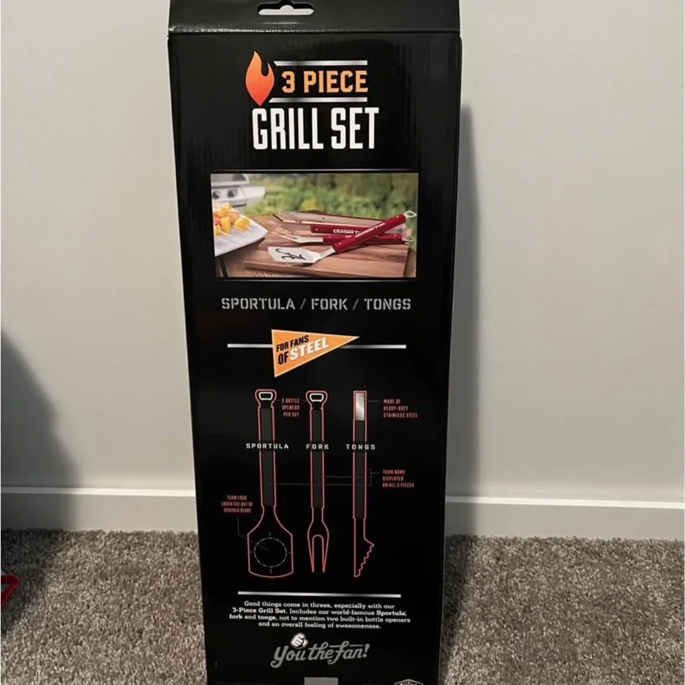 Alabama Crimson Tide BBQ Tool Set - Picture 2 of 5